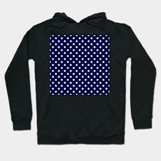 Pea Pattern Navy Blue Hoodie